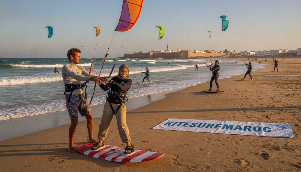 Kitesurfing lessons in Essaouira Kitesurfing lessons in Essaouira